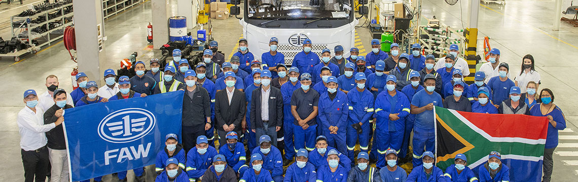 7 000th UNIT ASSEMBLED AT FAW TRUCKS’ COEGA PLANT